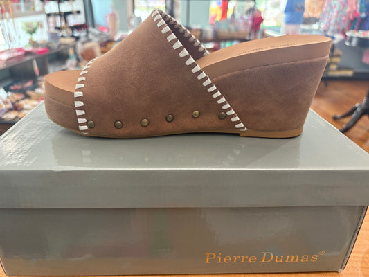 Pierre Dumas Brown wedge sandal