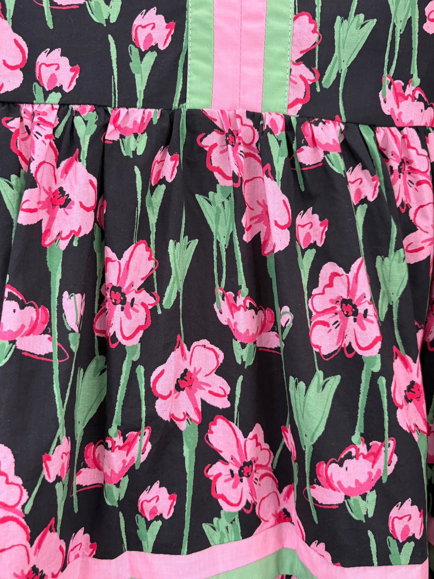 Entro black and pink floral dress