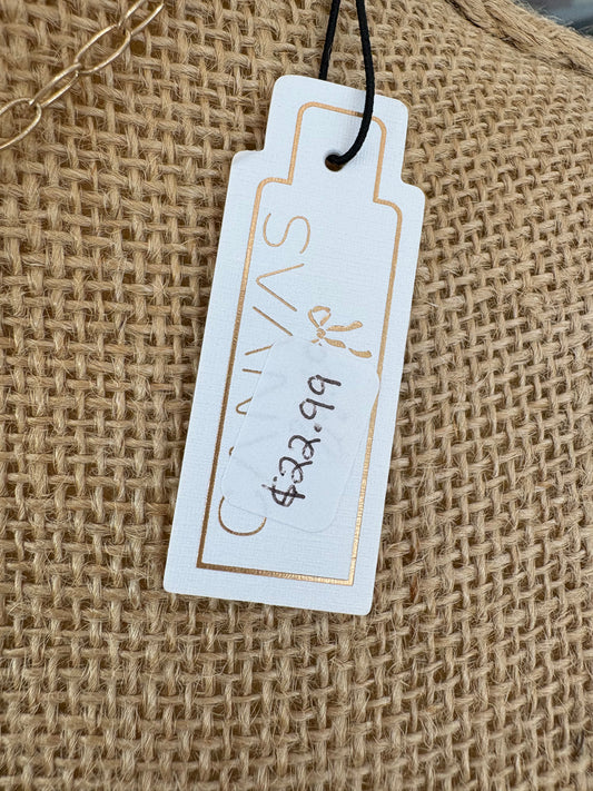 Canvas pearl circle necklace