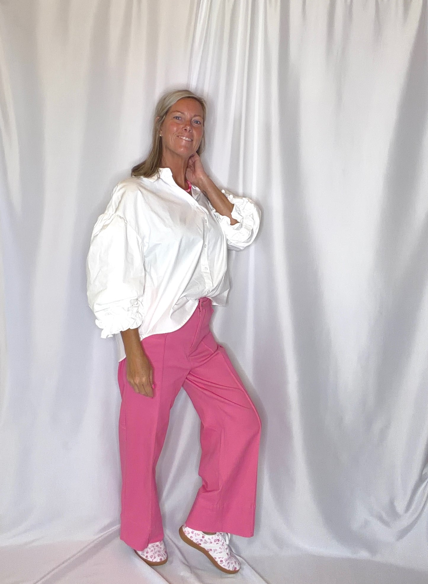 Pretty in Pink Denim Pants