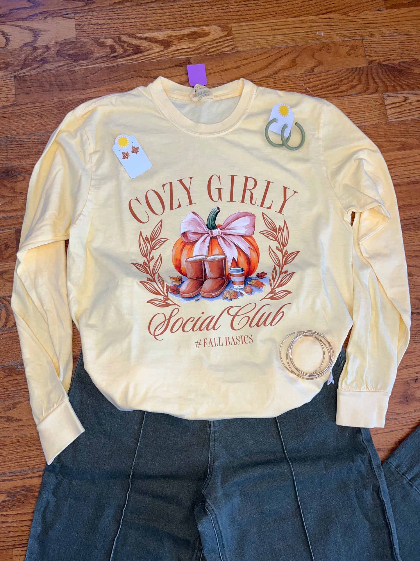 "Cozy Girly Social Club" Long Sleeve Shirt