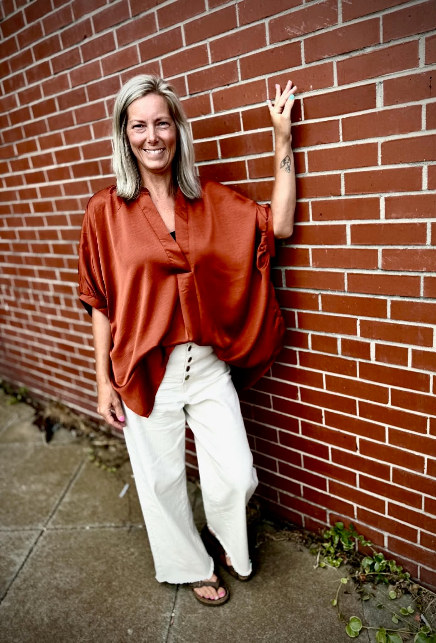 Rust & Radiance Blouse