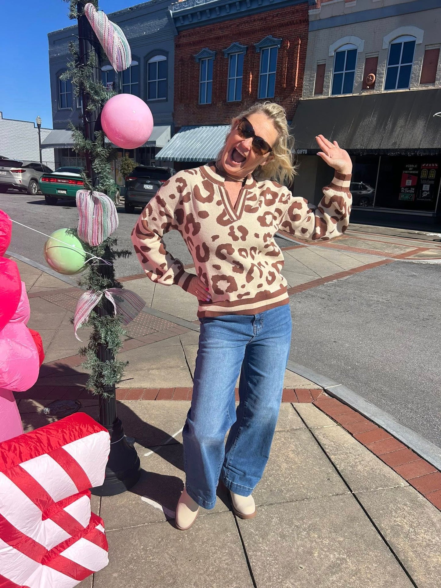 Classic Grace Animal Print Sweater