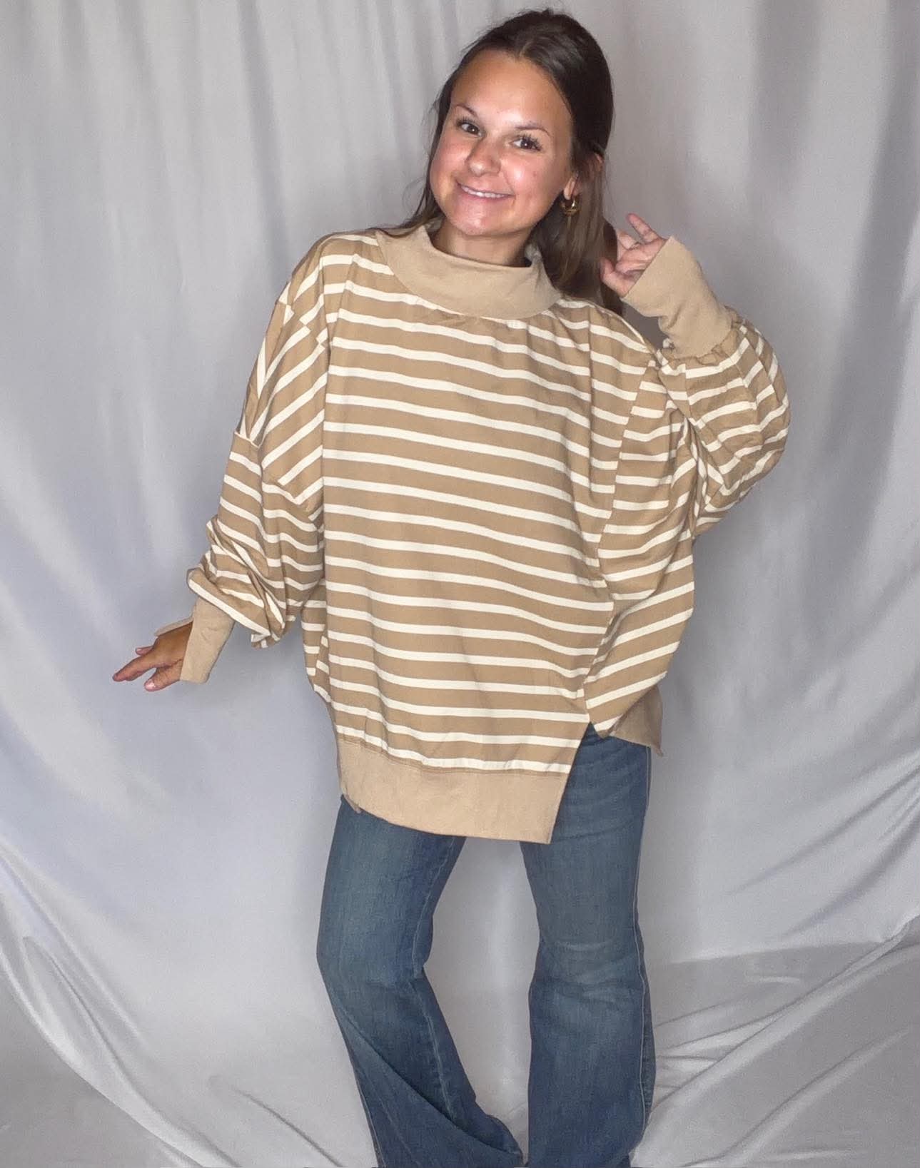 Between the Lines Striped Top