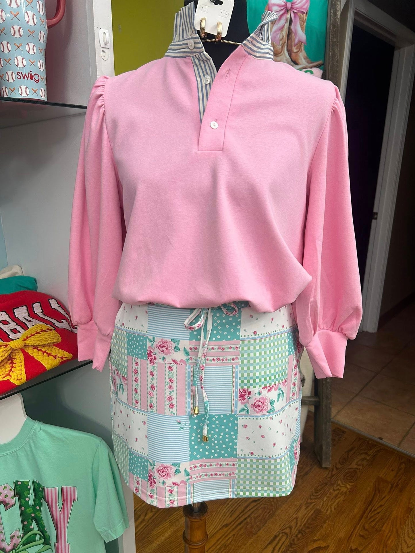 Southern Charm Blush Blouse