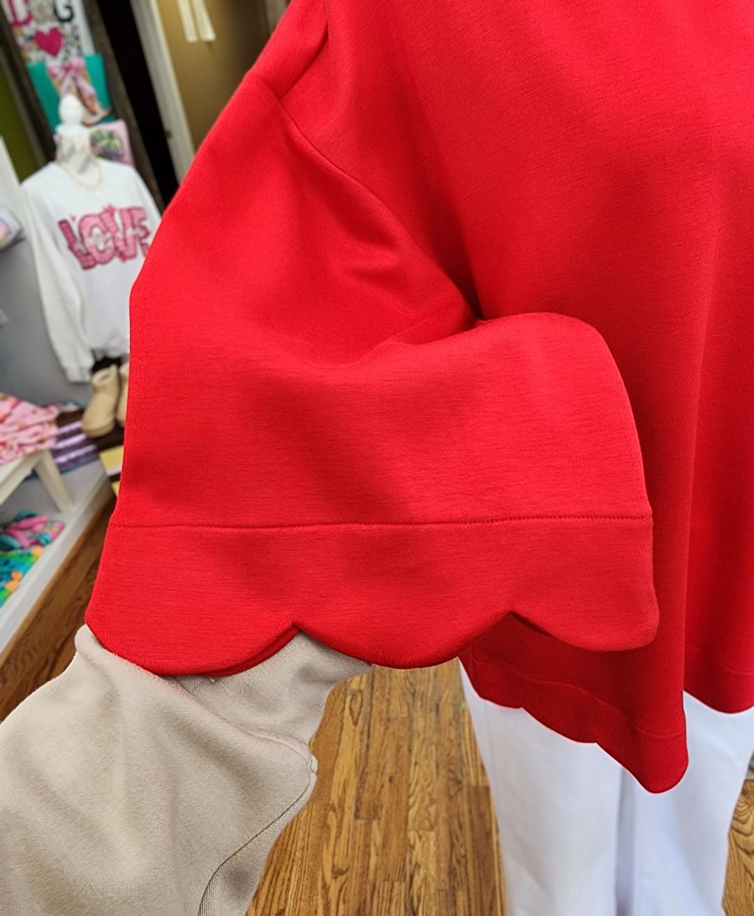 Grace & Gather Red Blouse