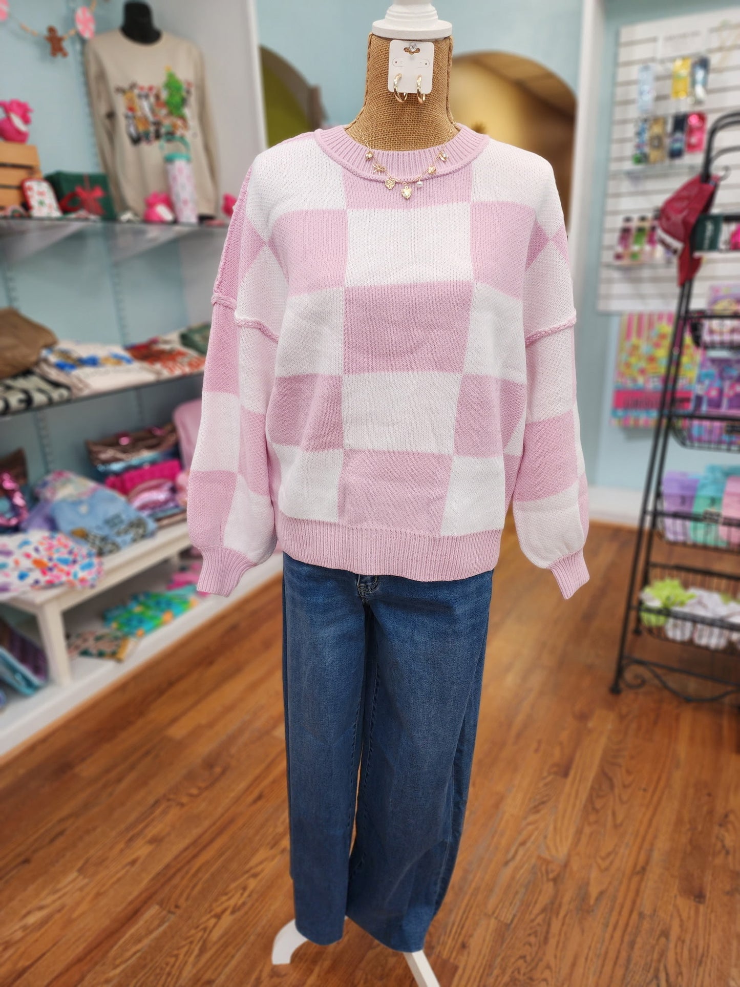 Cozy Check Sweaters