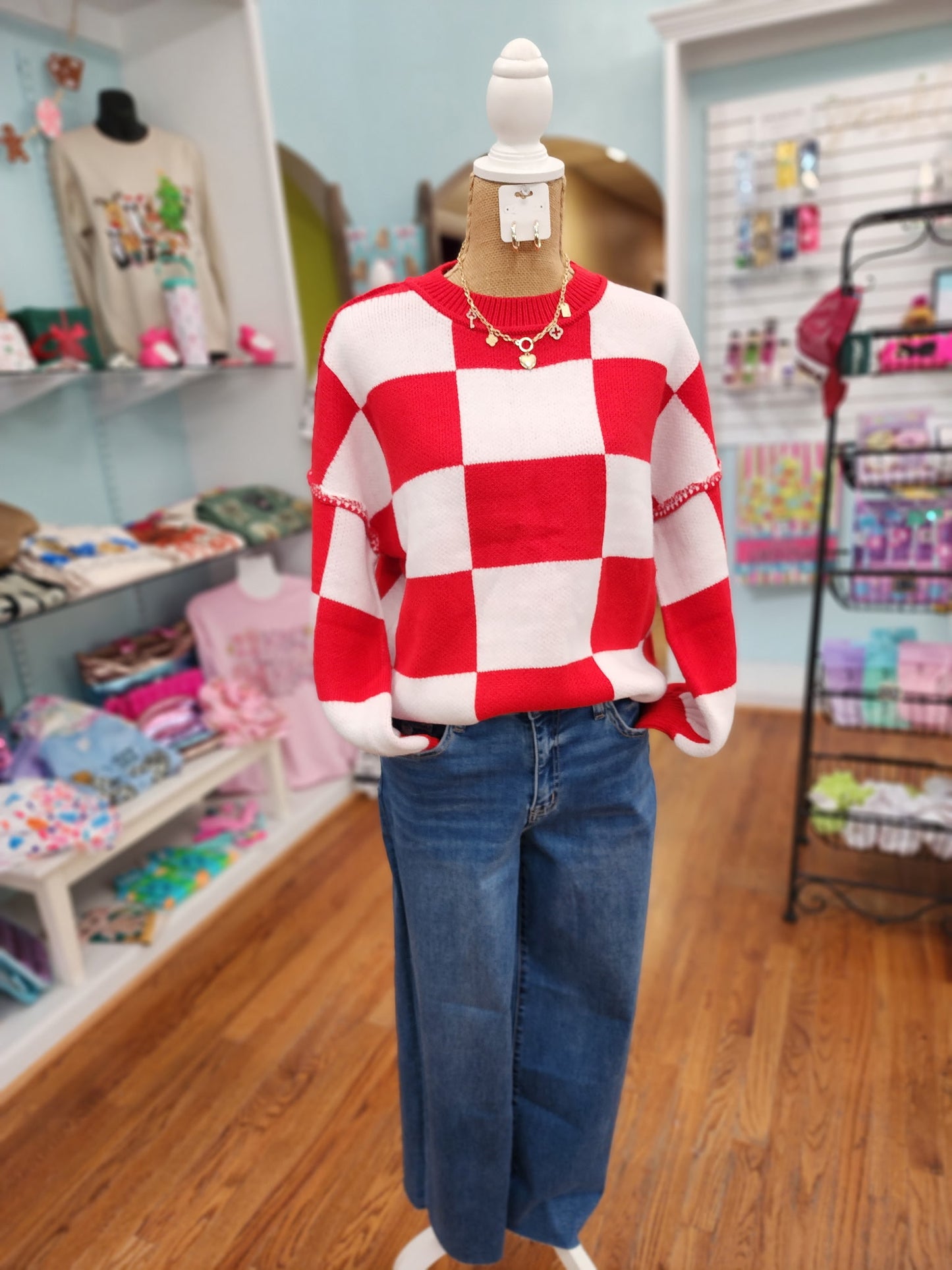Cozy Check Sweaters