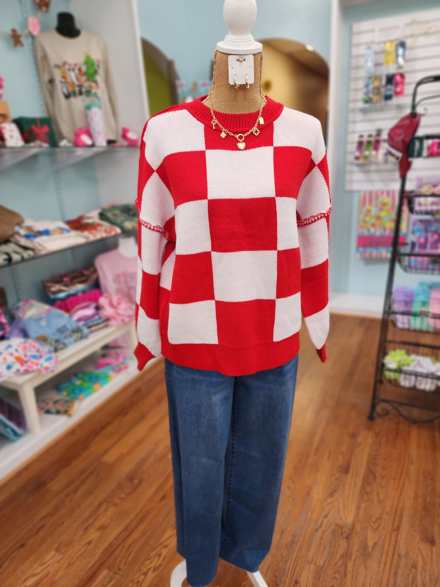 Cozy Check Sweaters