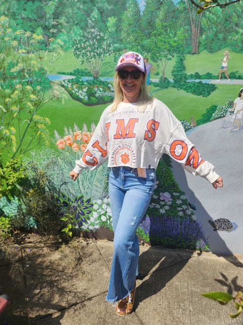 Long sleeve Clemson top