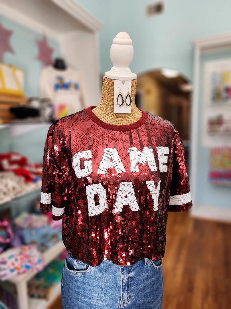 Shine Bright "Game Day" Crop Top