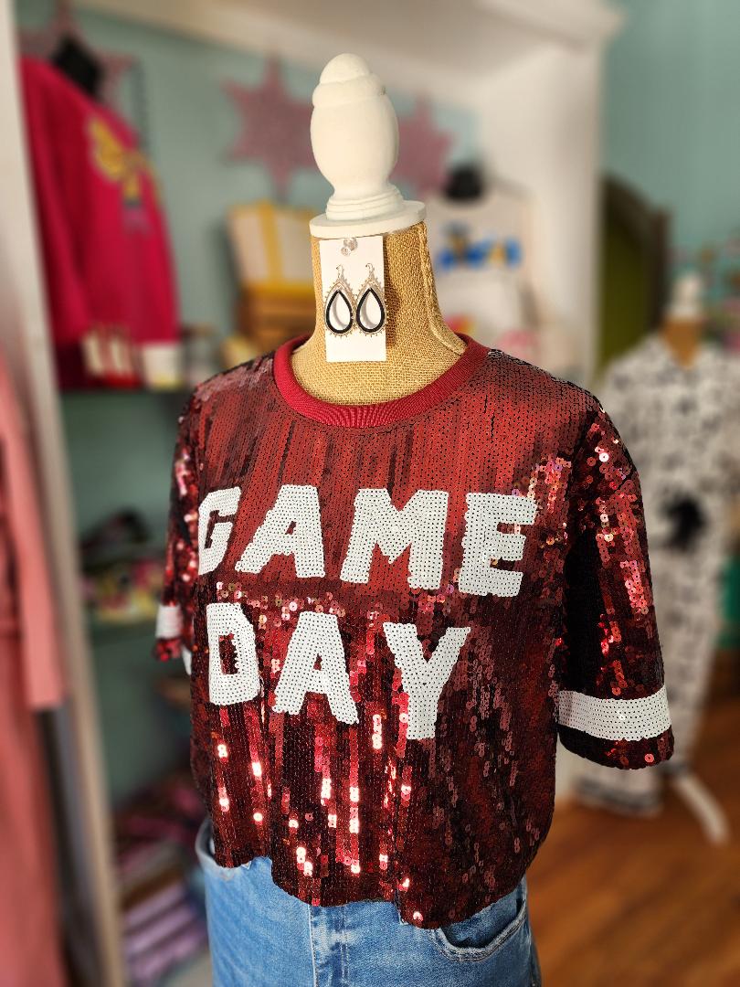 Shine Bright "Game Day" Crop Top