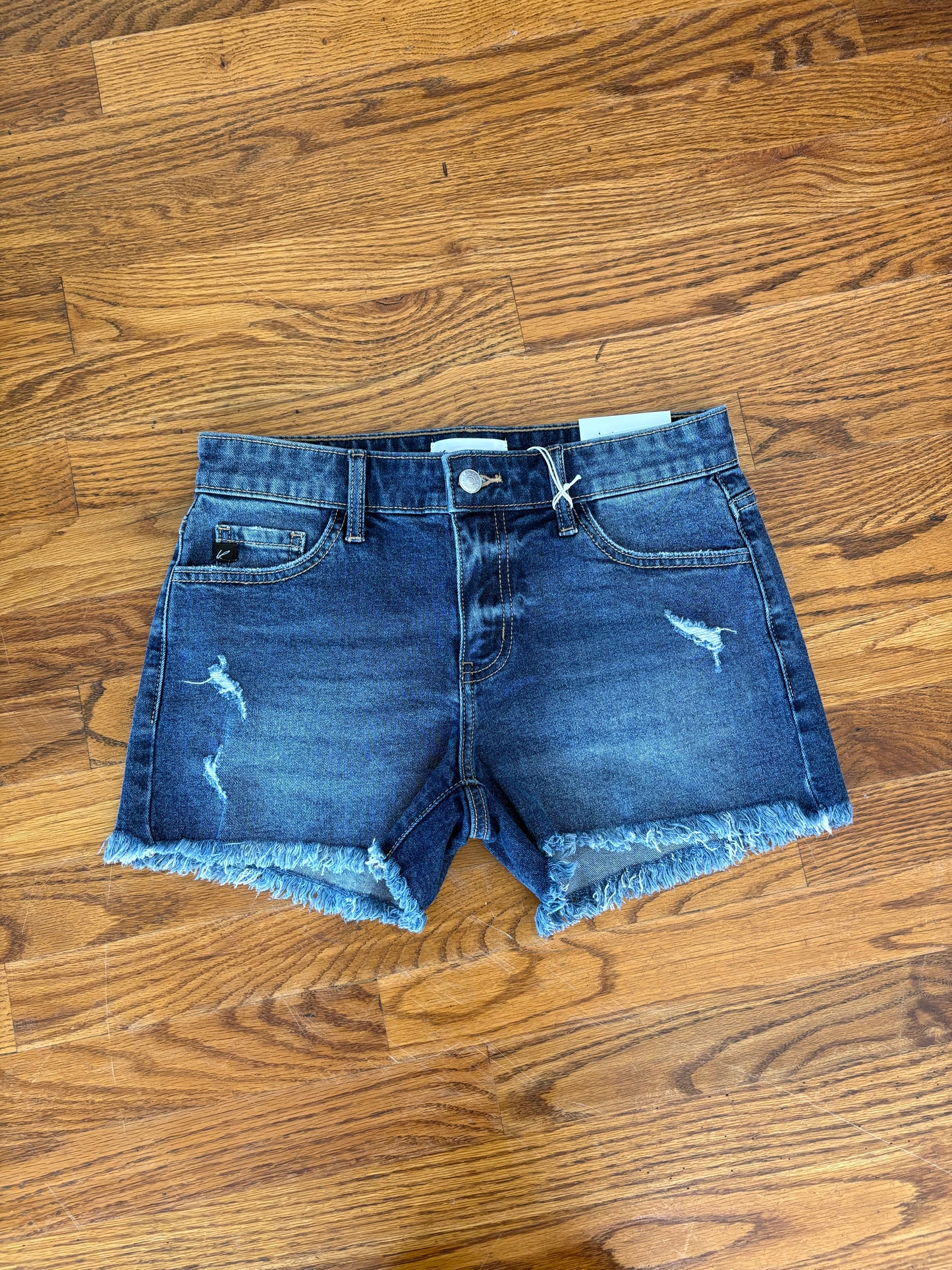 Weekend Vibes Distressed Shorts