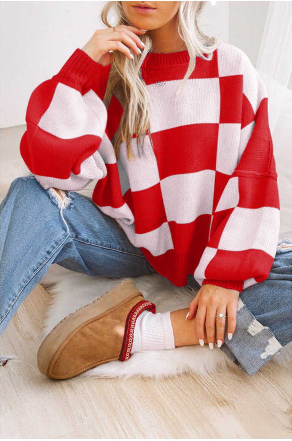 Cozy Check Sweaters