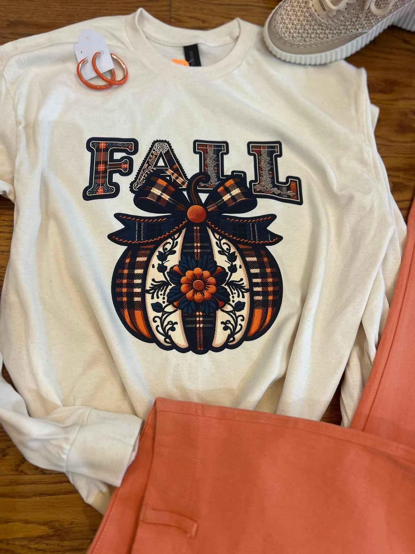 Pumpkin Long-Sleeve Shirt