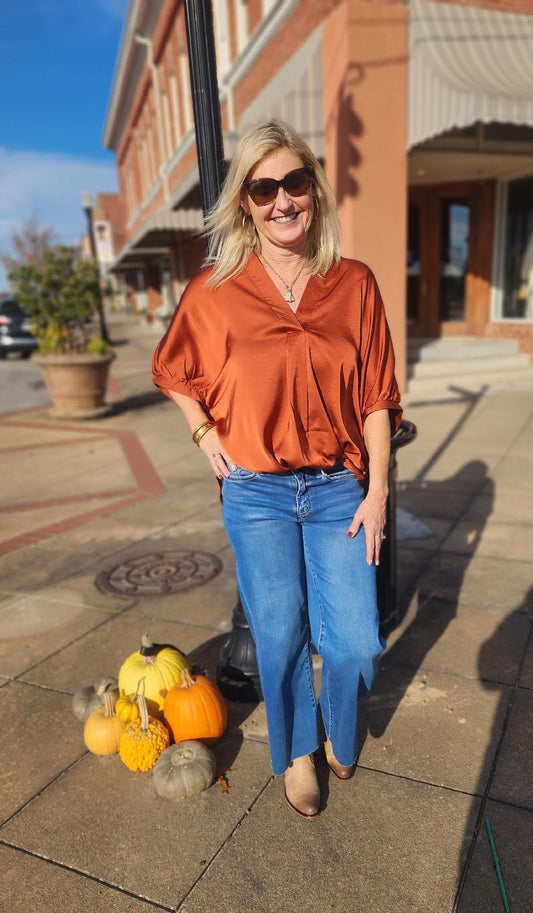Sunset Satin Everyday Blouse