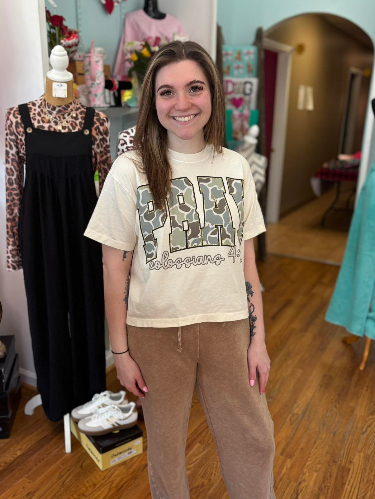 mineral washed wide leg pants