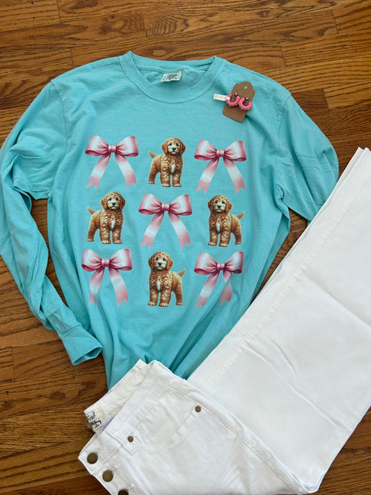 Puppy Bows Cozy Top