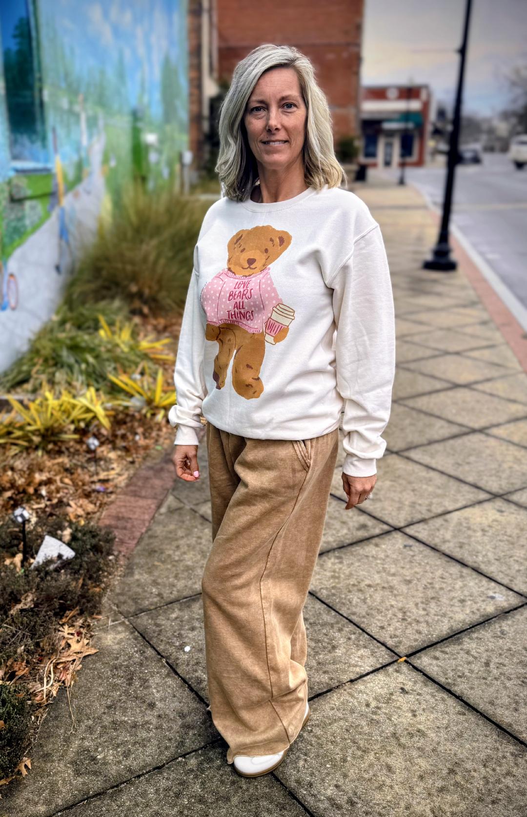 mineral washed wide leg pants
