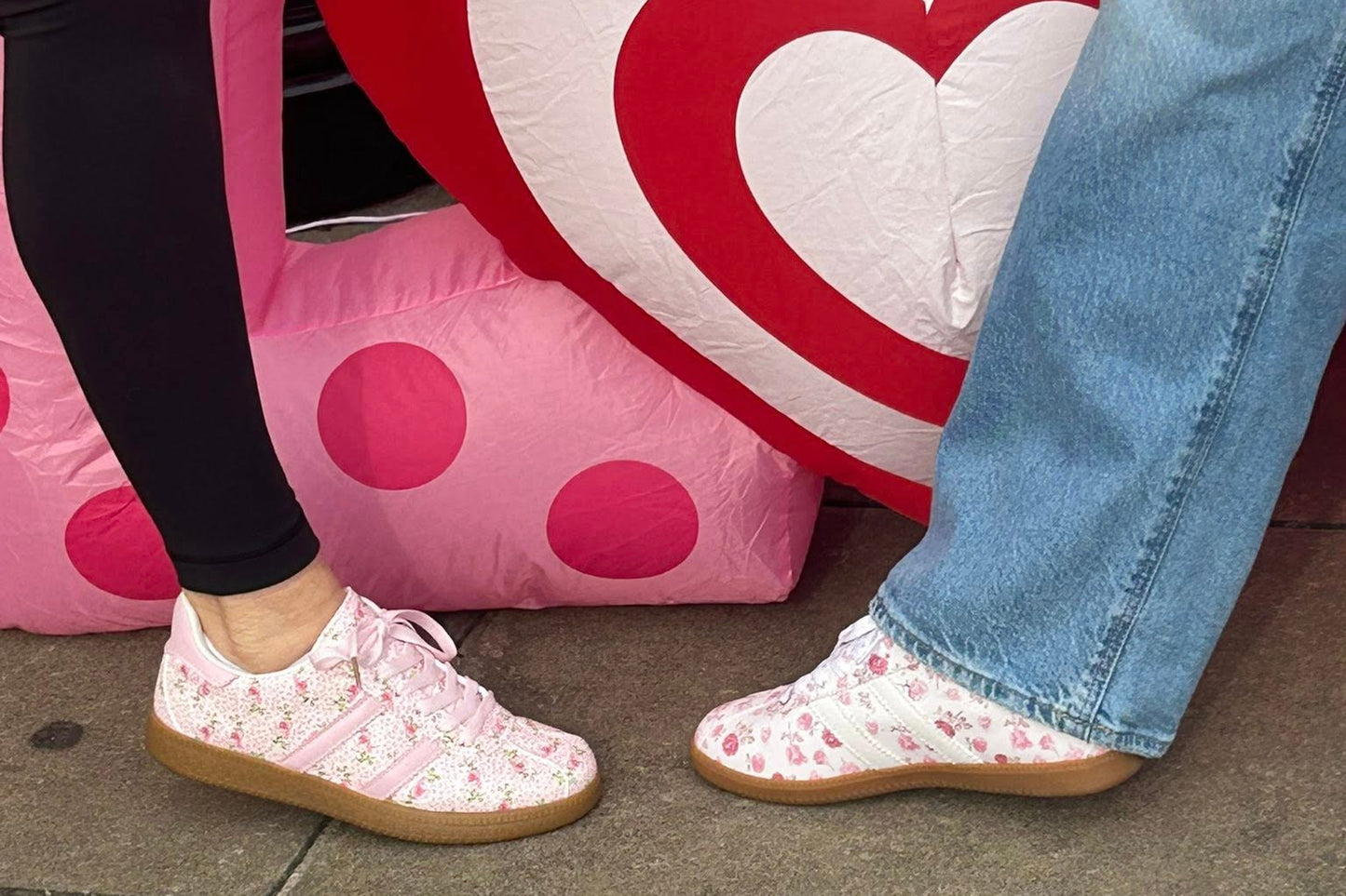 Blush Blossom Floral Sneakers
