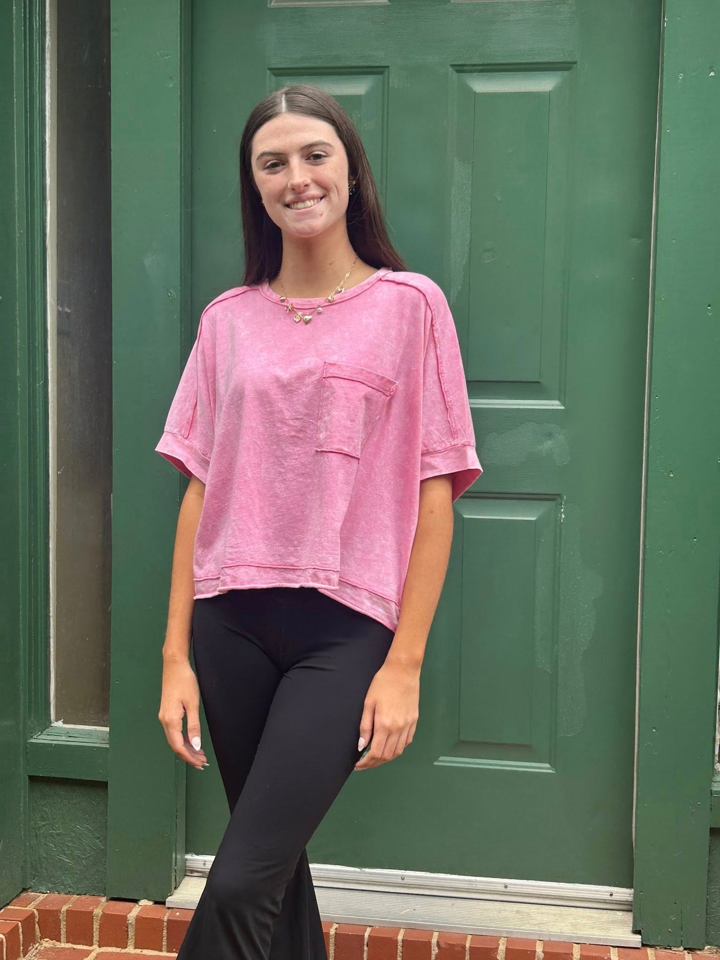 Rosy Washed Everyday Tee