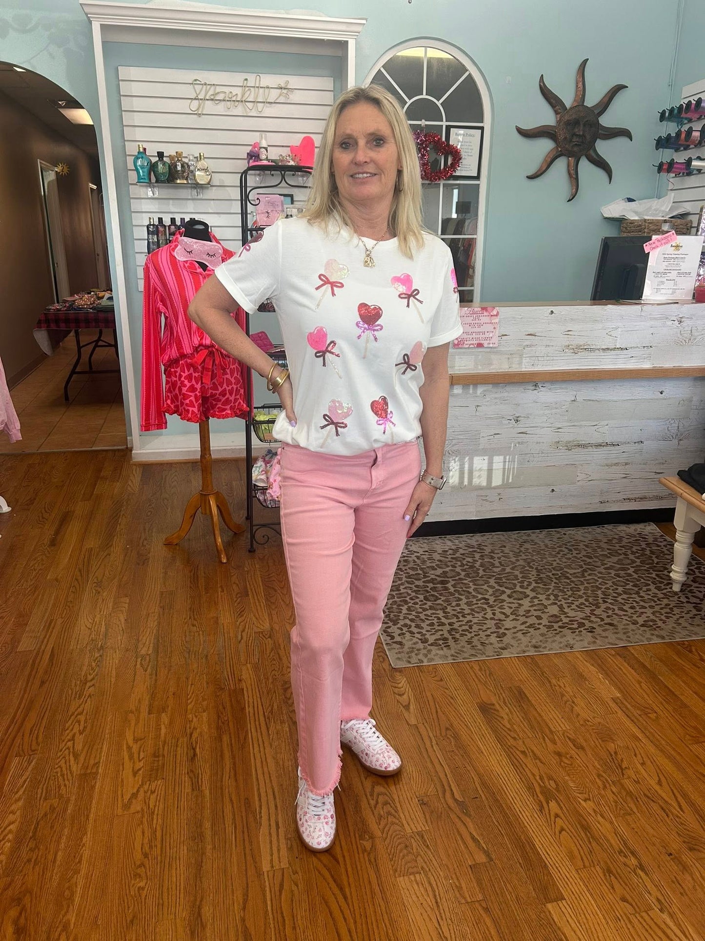 Blush Pink Denim
