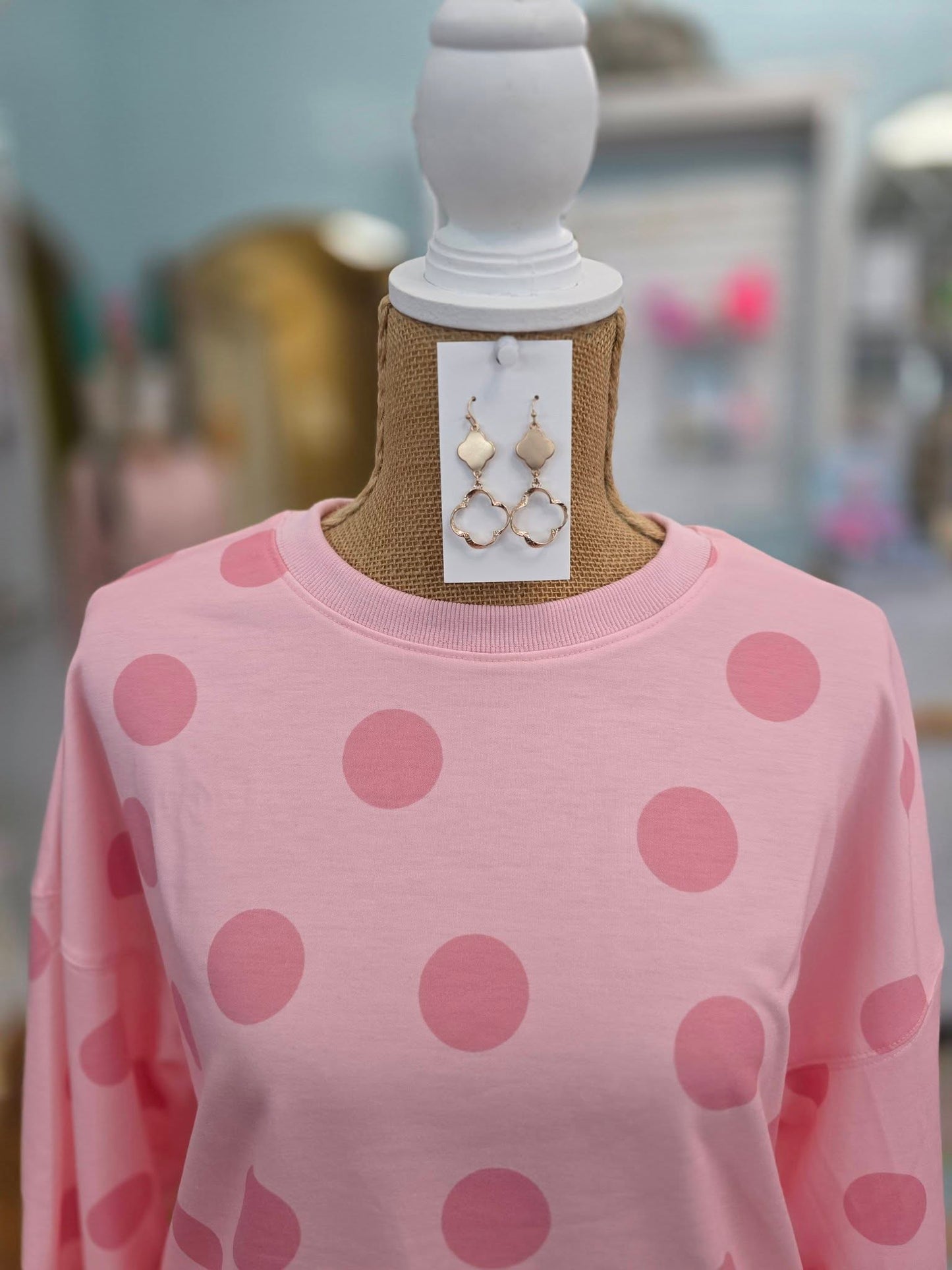 Charming Pink Polka Dot Set
