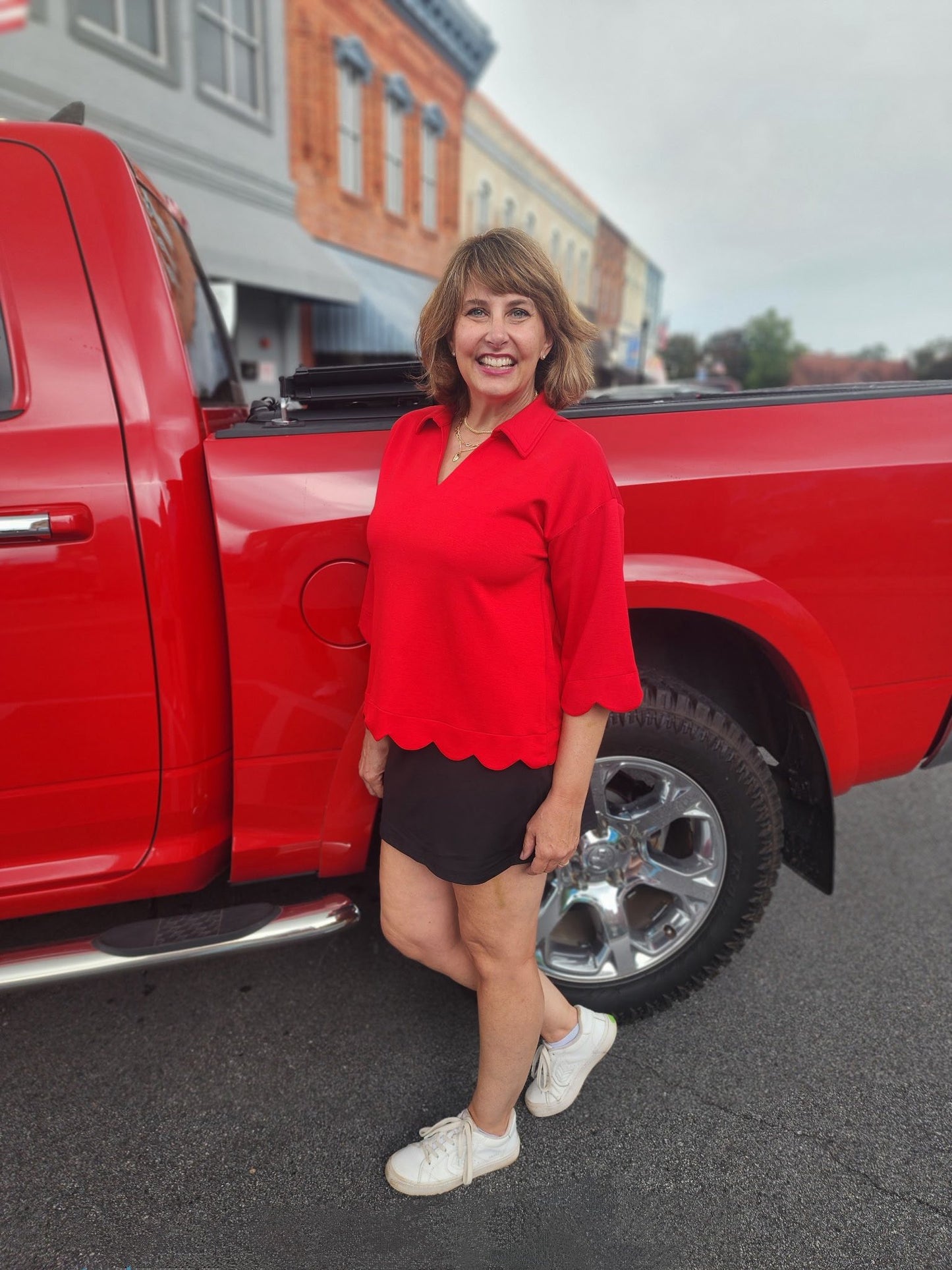 Grace & Gather Red Blouse