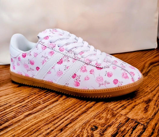 Rose Petal Floral Sneakers